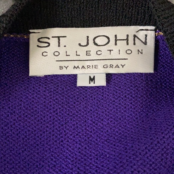 St John collection purple sweater vest - Picture 7 of 7